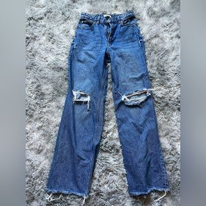 H&M baggy ripped jeans